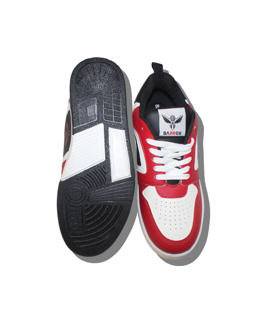 BARROX Red PU High-Street Sneakers