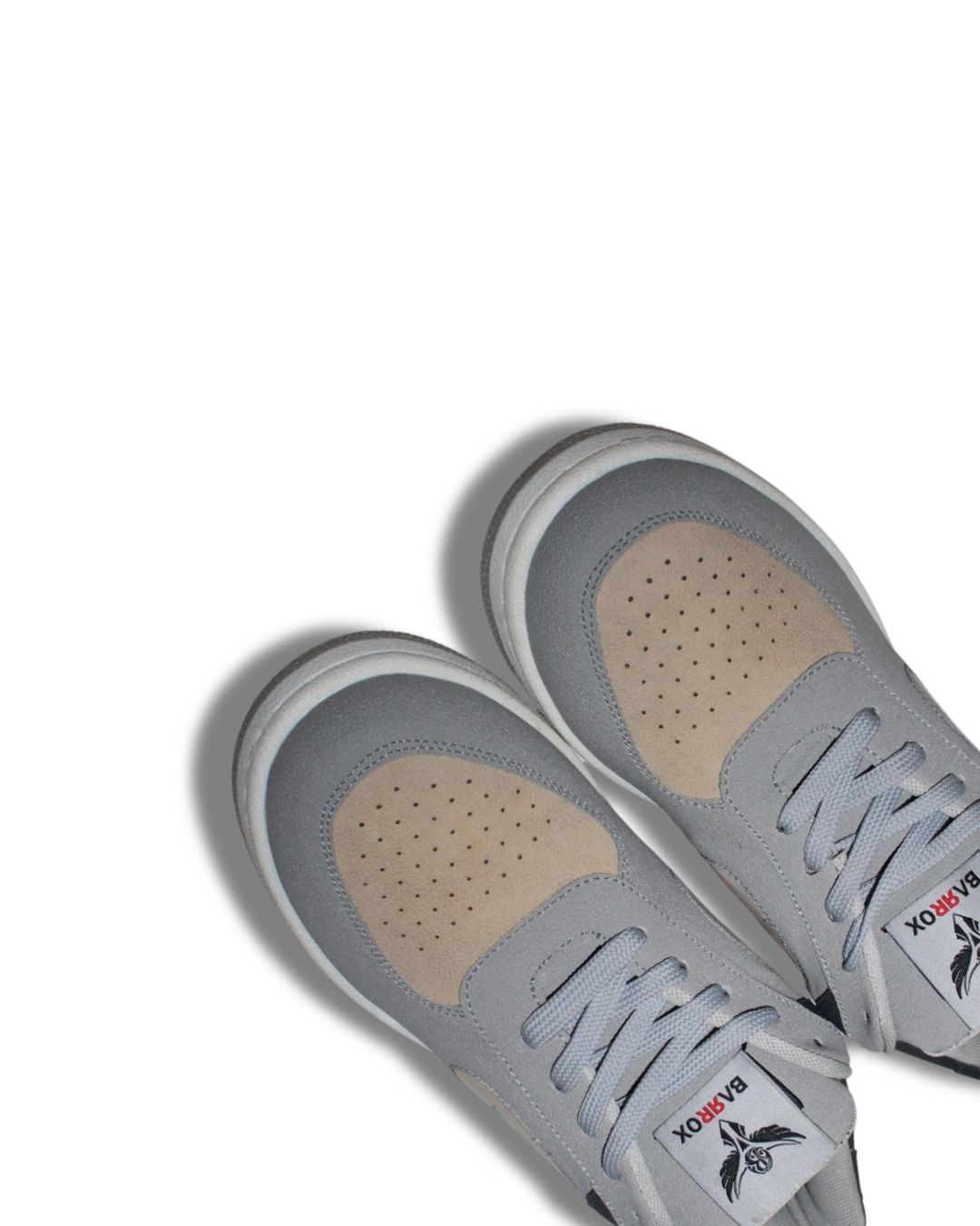 BARROX Grey Tech-Mesh Sneakers