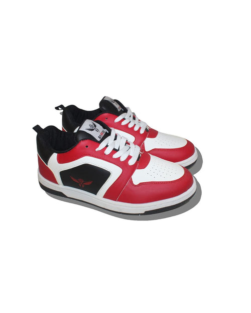 BARROX Red PU High-Street Sneakers