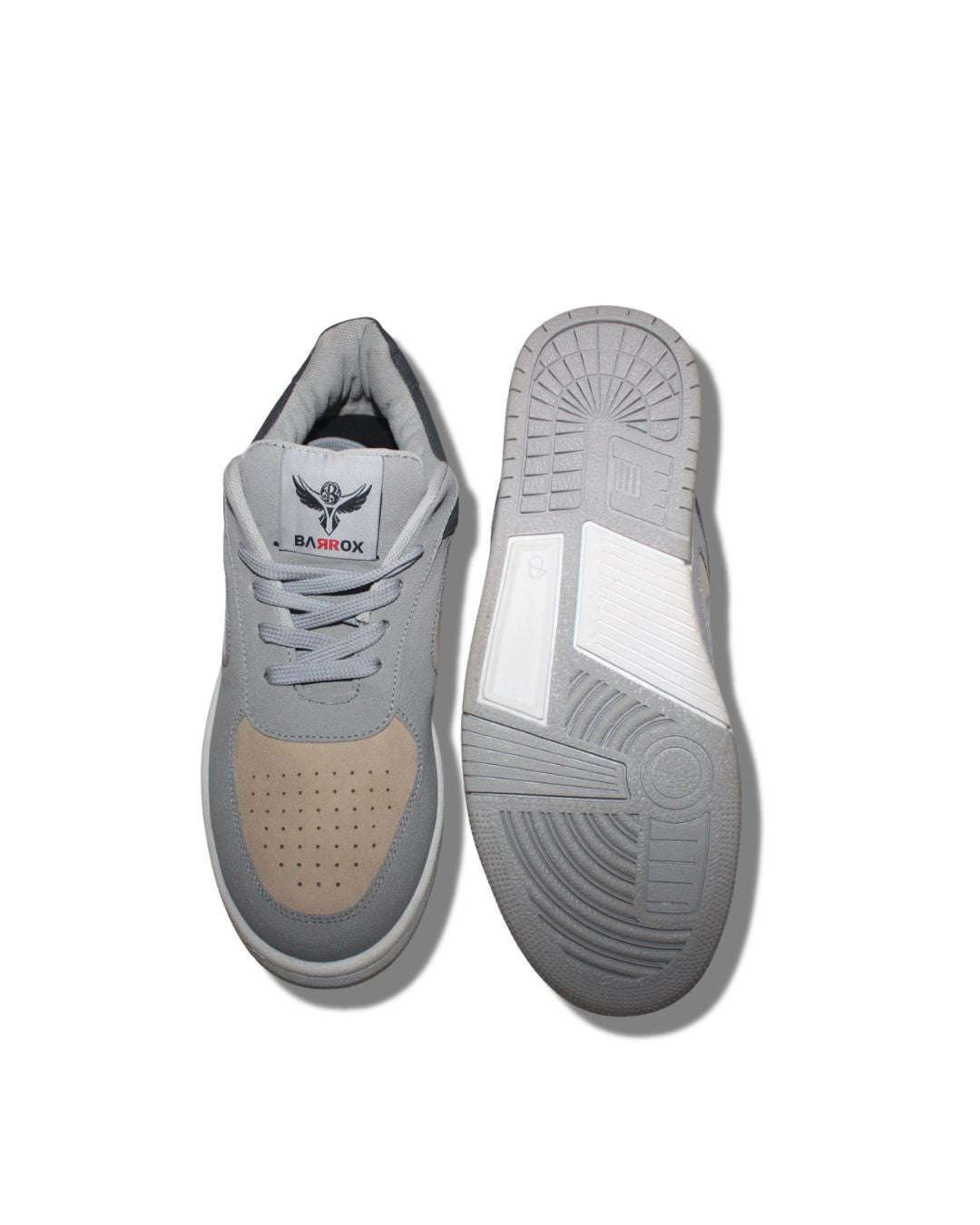 BARROX Grey Tech-Mesh Sneakers