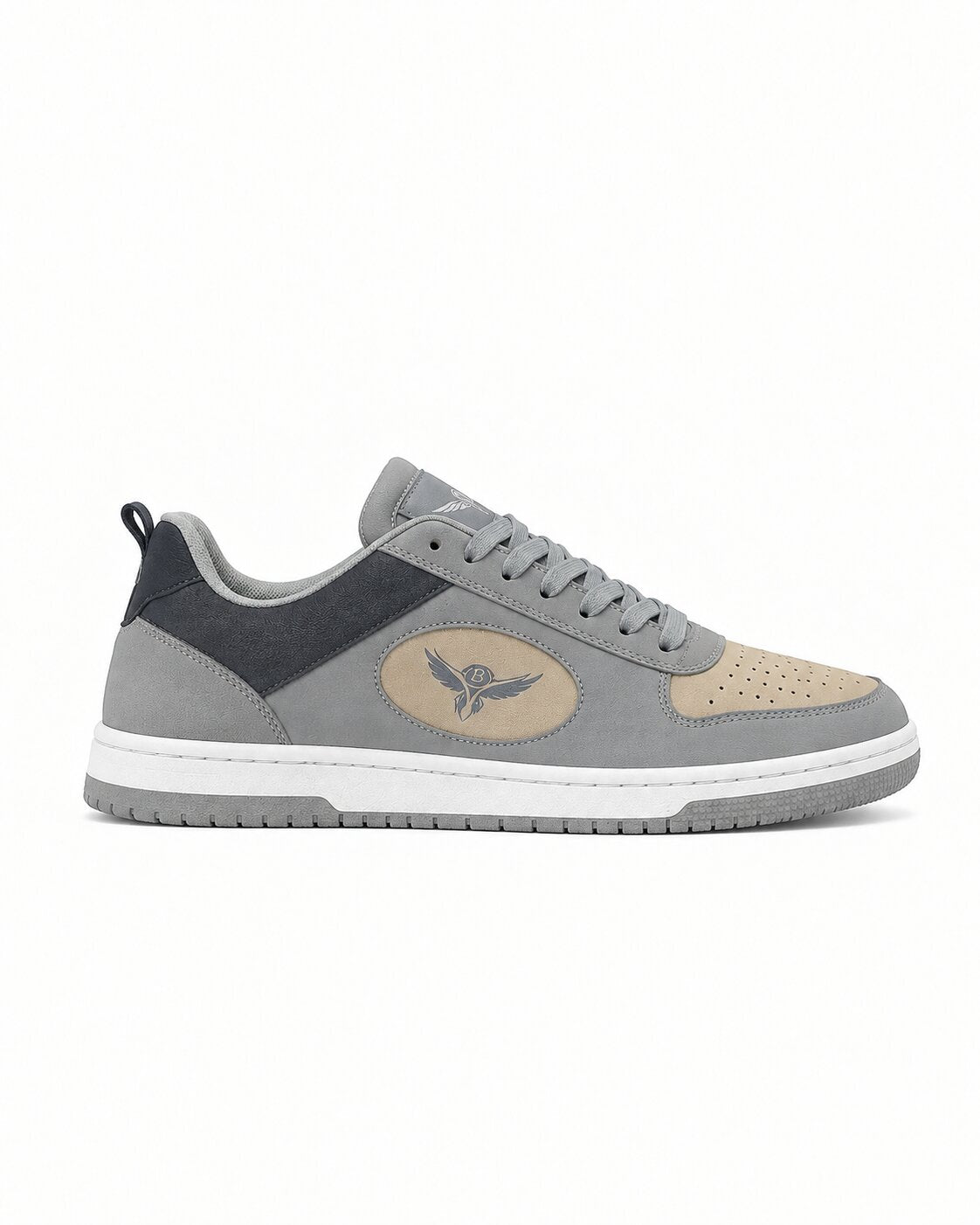 BARROX Grey Tech-Mesh Sneakers