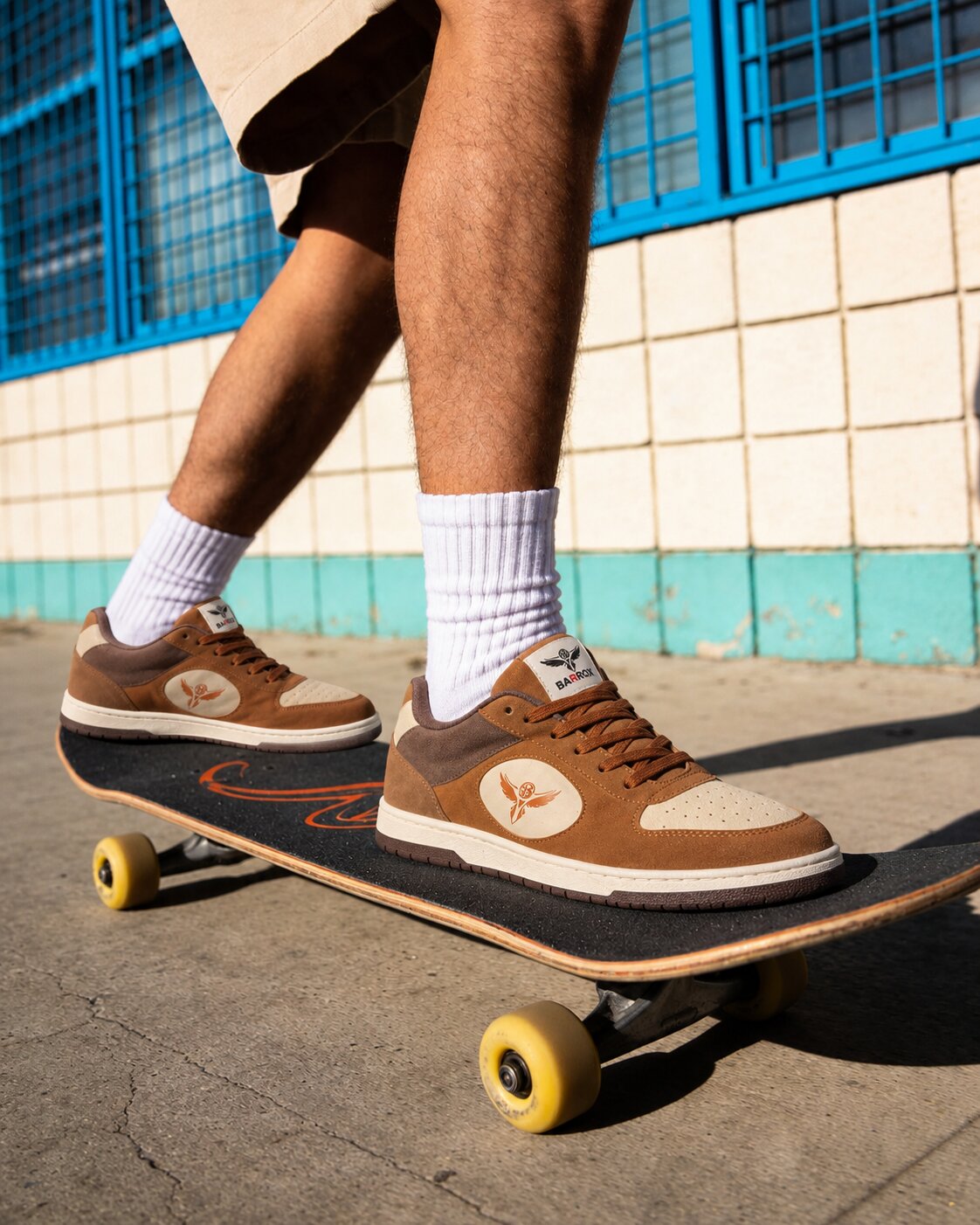 BARROX Brown PU Sneakers